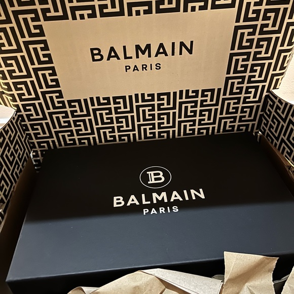 Men’s Balmain B-It Slides (mules) - leather, rubber, cork - Picture 3 of 12